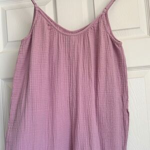 100% cotton crinkle gauze jumpsuit